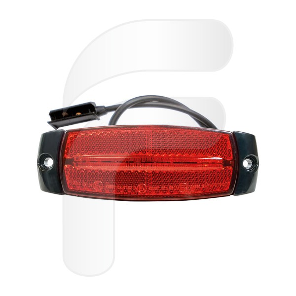 SIGNAL POSITION LAMPS LED RED 12/24V 130X46